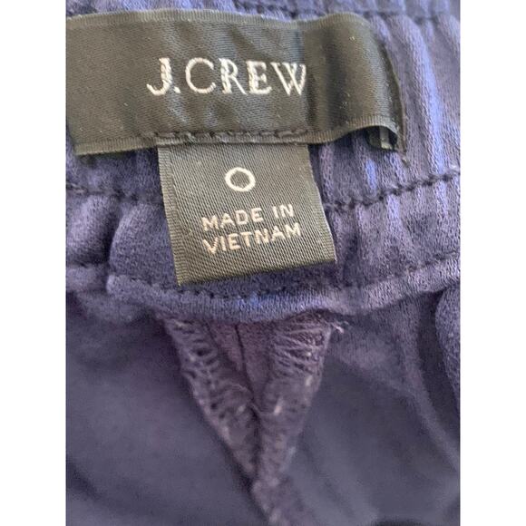 J.CREW Women's Blue/Yellow Double Stripe Crepe Pull-On Track Pants SZ 0 - Picture 7 of 10